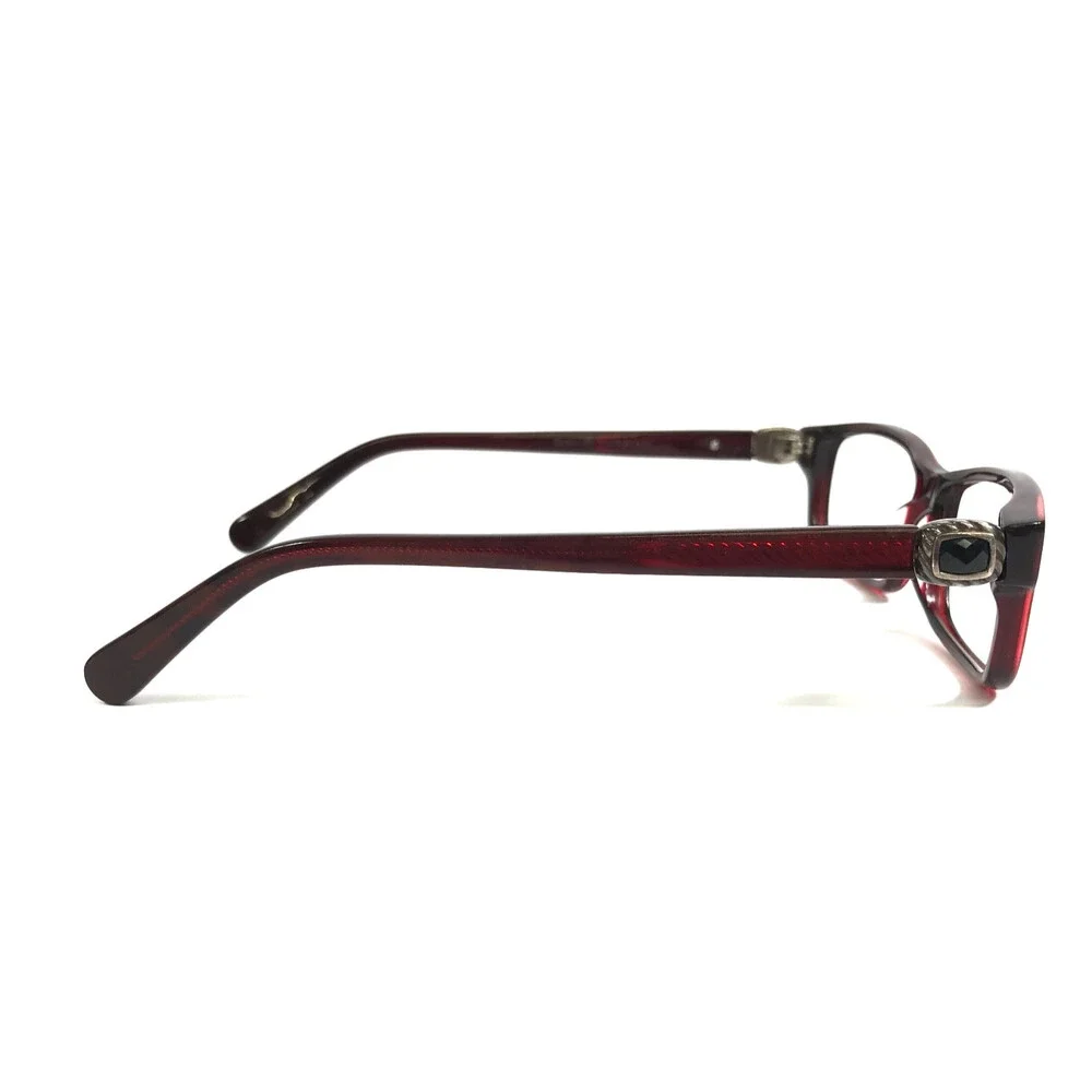 David Yurman Eyeglasses Frames DY004 06 Shiny Red 925 SS 54-12-135